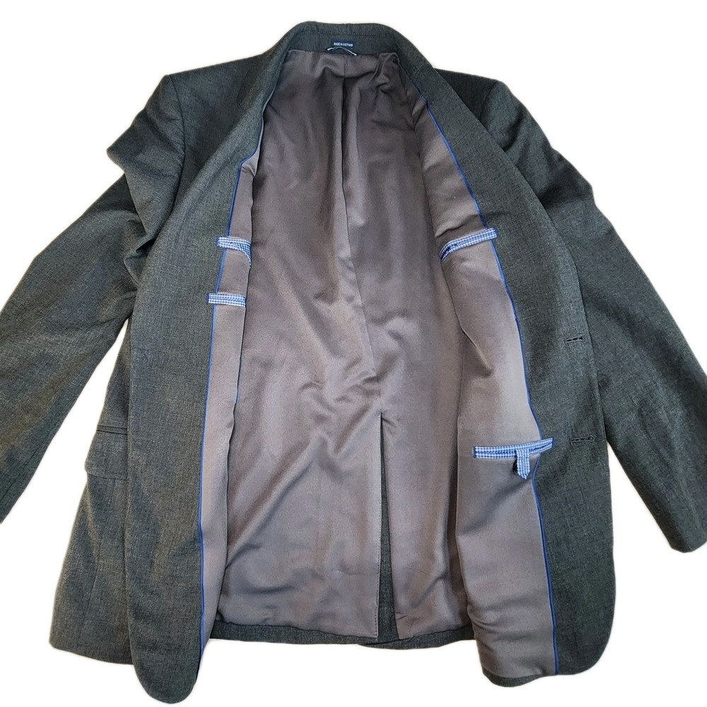 SADDLEBRED Motion Stretch Sport Coat Mens 42R Gray Blazer Jacket Classic‎ - Picture 3 of 8